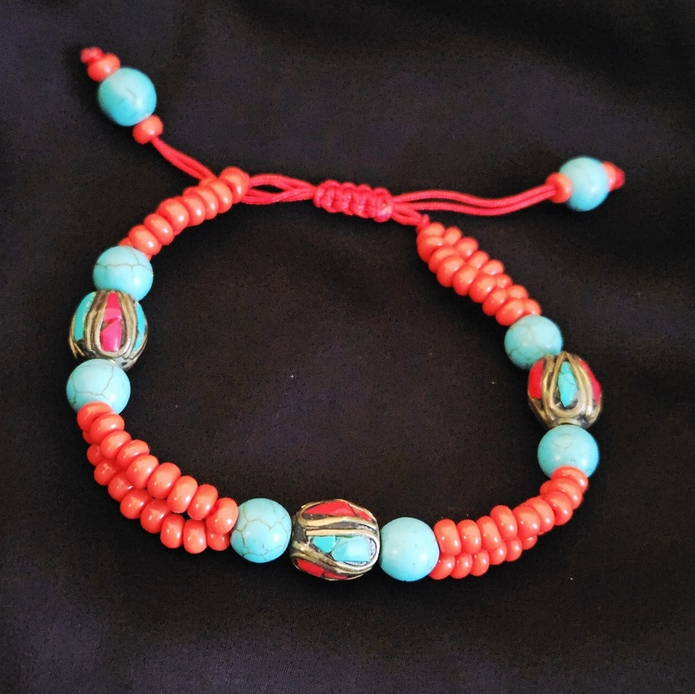 Karma Bracelet with Tibetan Beads